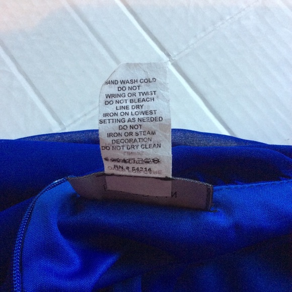 B.Darlin Royal Blue Dress with Rhinestones, Sz 5/6 - Picture 10 of 15